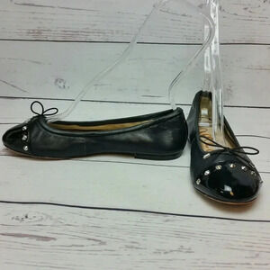 Sam Edelman Sz 6.5 Studded Cap Toe Ballet Flats